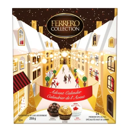 FERRERO COLLECTION Christmas Advent Calendar. Fine Assorted Chocolate and Coconut Confections. 259g